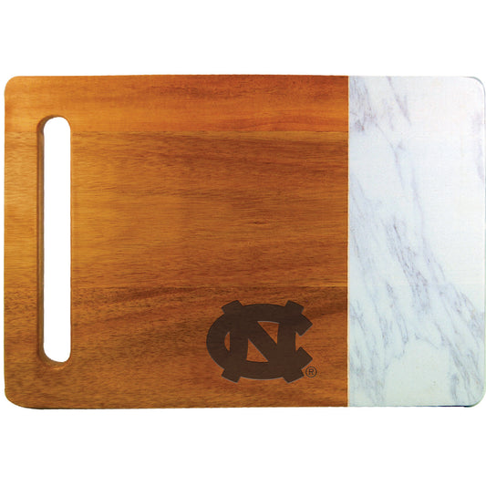 North Carolina Tar Heels Cutting & Serving Board with Faux Marble