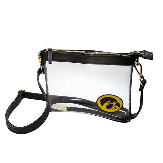 Women's Black Iowa Hawkeyes Small Crossbody Bag