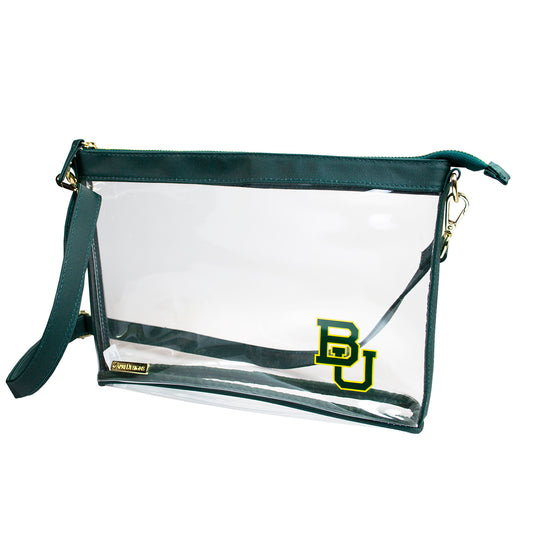 Women's Green Baylor Bears Large Crossbody Bag