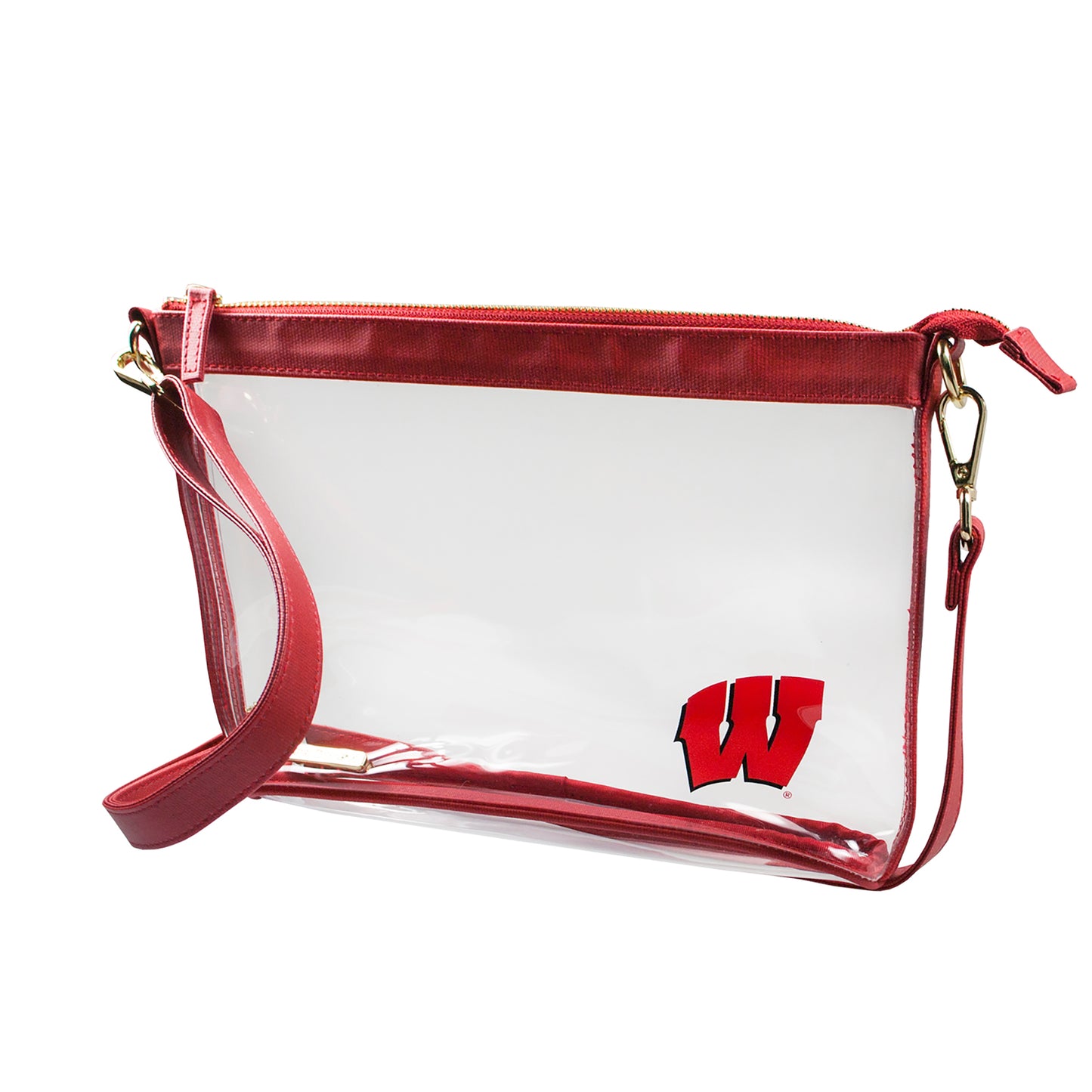 Women's Red Wisconsin Badgers Large Crossbody Bag