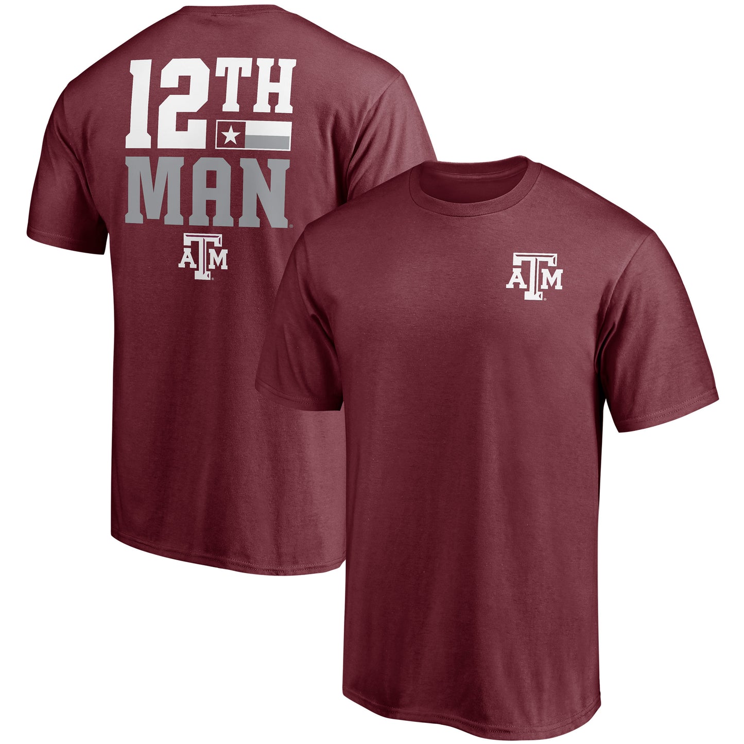 Men's Fanatics Maroon Texas A&M Aggies Hometown Collection 2-Hit T-Shirt