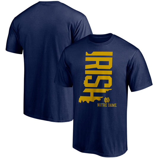 Men's Fanatics Navy Notre Dame Fighting Irish Hometown T-Shirt