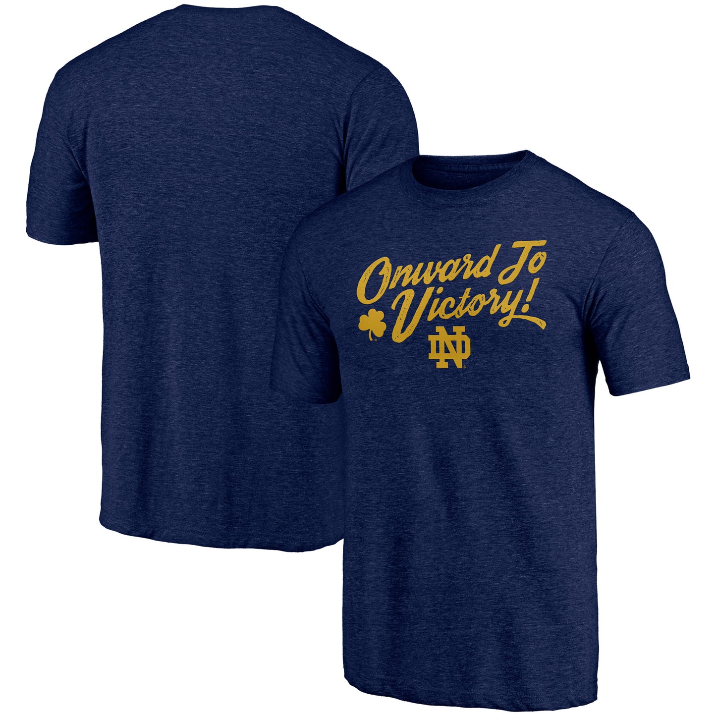 Men's Fanatics Heathered Navy Notre Dame Fighting Irish Hometown Tri-Blend T-Shirt