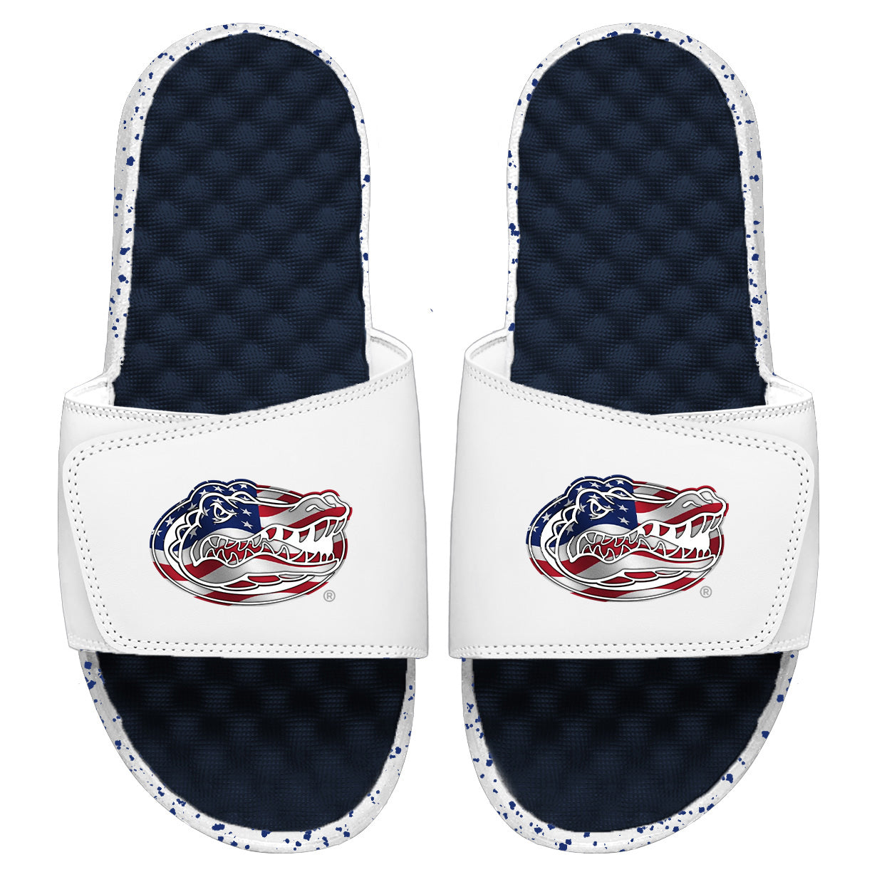 Men's ISlide Navy/White Florida Gators Americana Slide Sandals