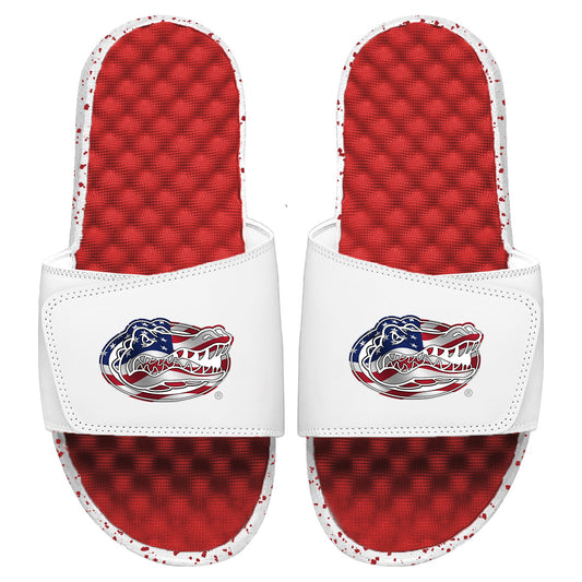 Men's ISlide Red/White Florida Gators Americana Slide Sandals
