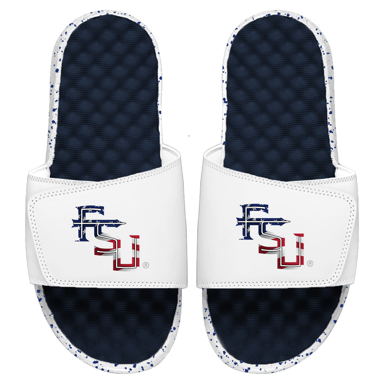 Men's ISlide Navy/White Florida State Seminoles Americana Slide Sandals