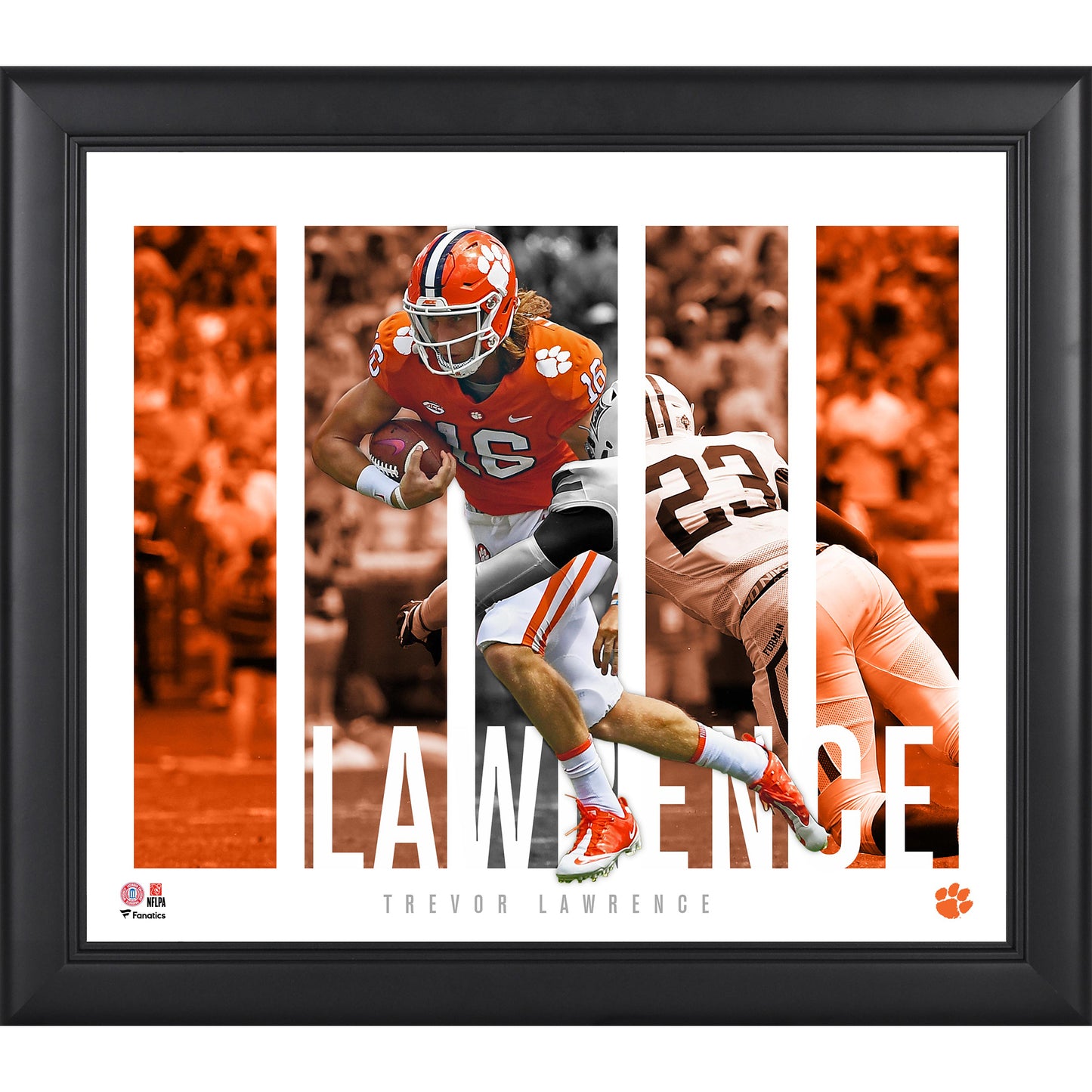 Trevor Lawrence Clemson Tigers Framed 15" x 17" Player Panel Collage