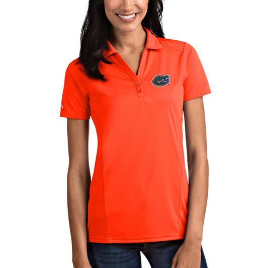 Women's Antigua Orange Florida Gators Tribute Polo