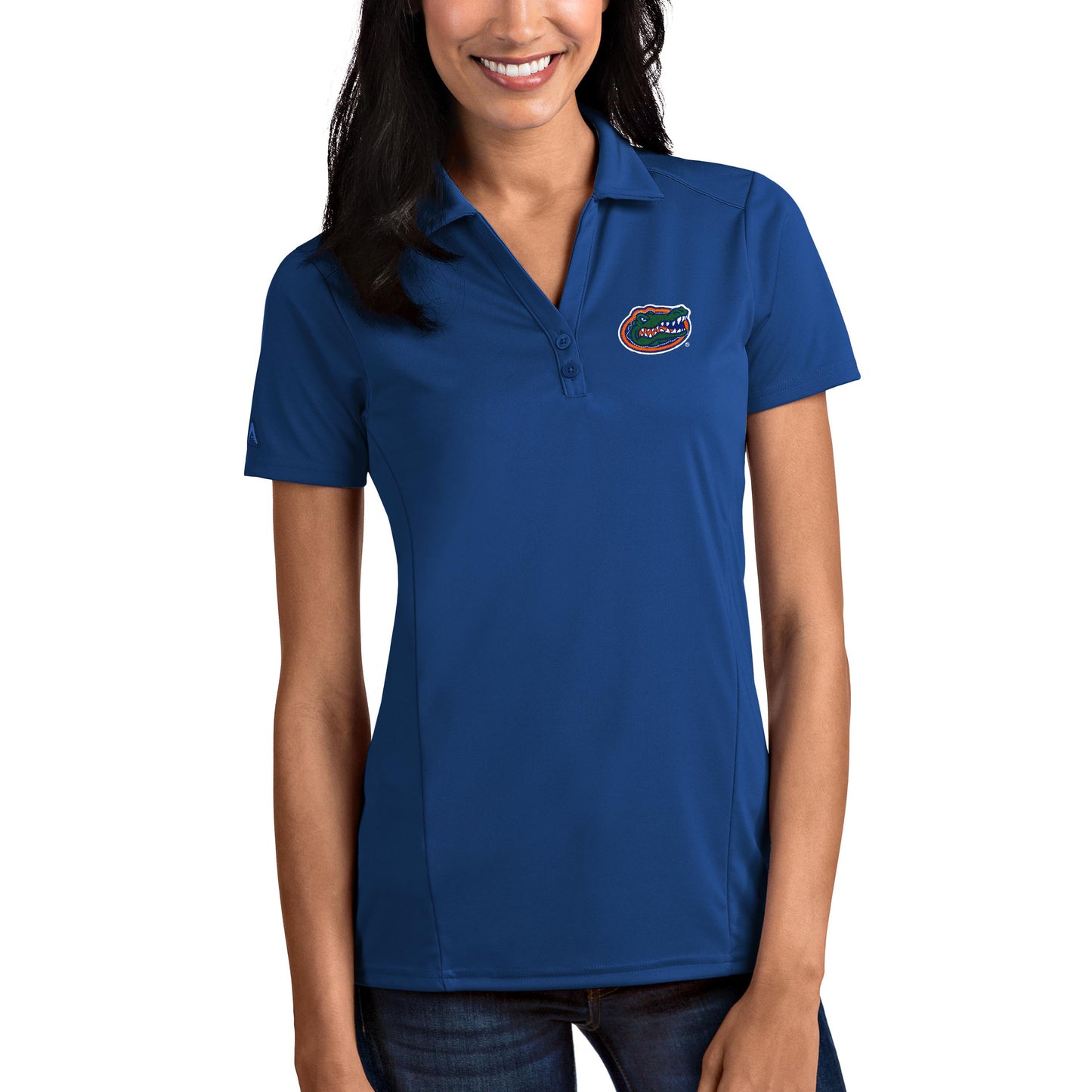 Women's Antigua Royal Florida Gators Tribute Polo