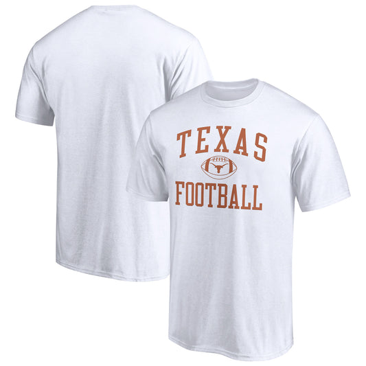 Men's Fanatics White Texas Longhorns First Sprint Team T-Shirt