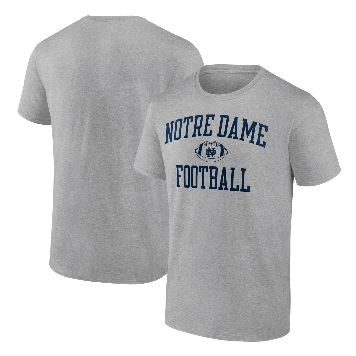 Men's Fanatics Heathered Gray Notre Dame Fighting Irish First Sprint Team T-Shirt