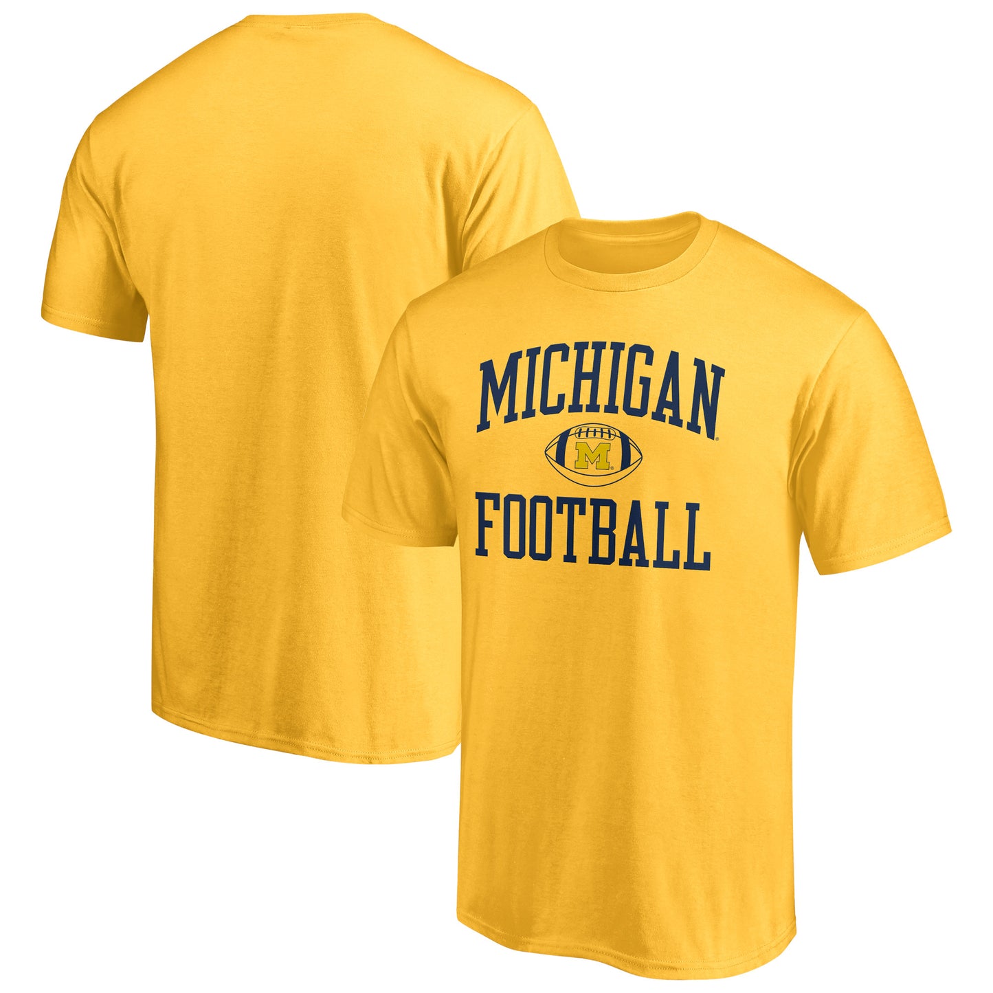 Men's Fanatics Maize Michigan Wolverines First Sprint Team T-Shirt