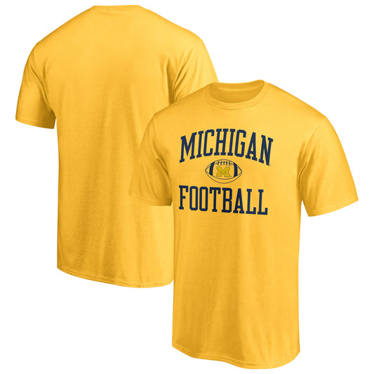 Men's Fanatics Maize Michigan Wolverines First Sprint Team T-Shirt