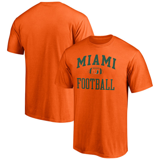 Men's Fanatics Orange Miami Hurricanes First Sprint Team T-Shirt