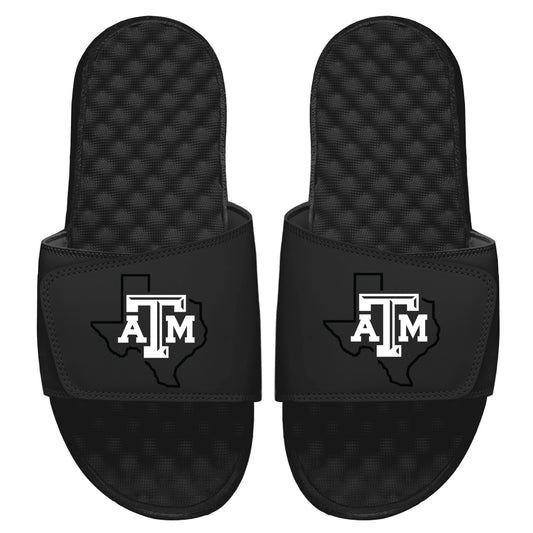 Youth ISlide Black Texas A&M Aggies Distressed Tonal Pop Slide Sandals