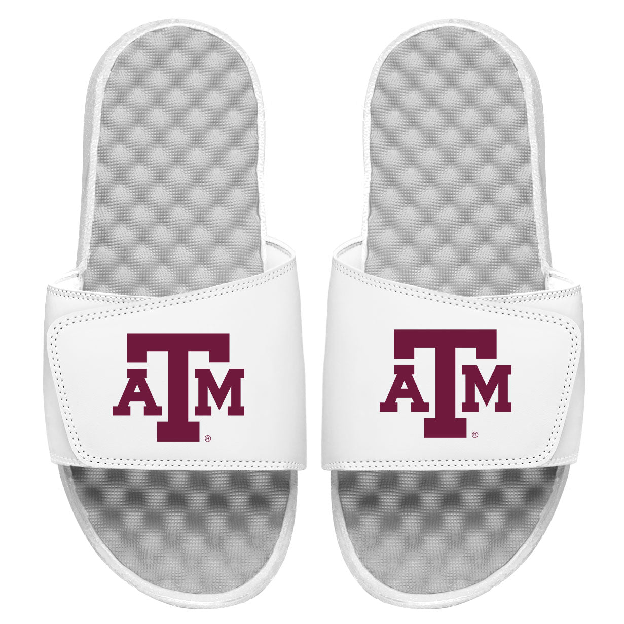 Youth ISlide White Texas A&M Aggies Solid Logo Slide Sandals