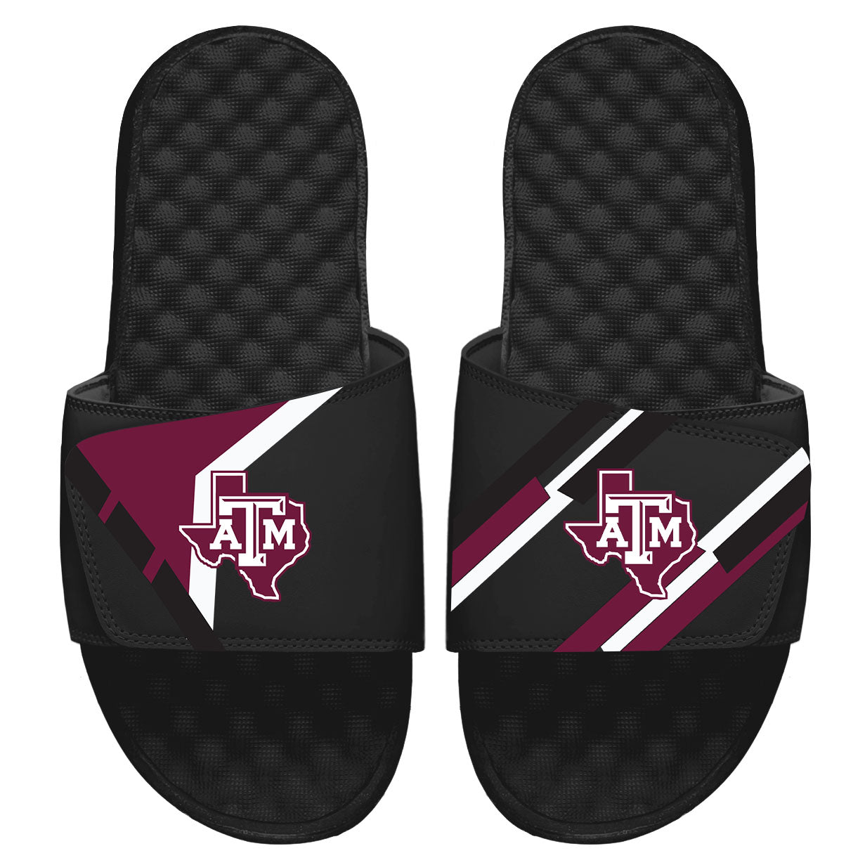 Men's ISlide Black Texas A&M Aggies Varsity Starter Jacket Slide Sandals