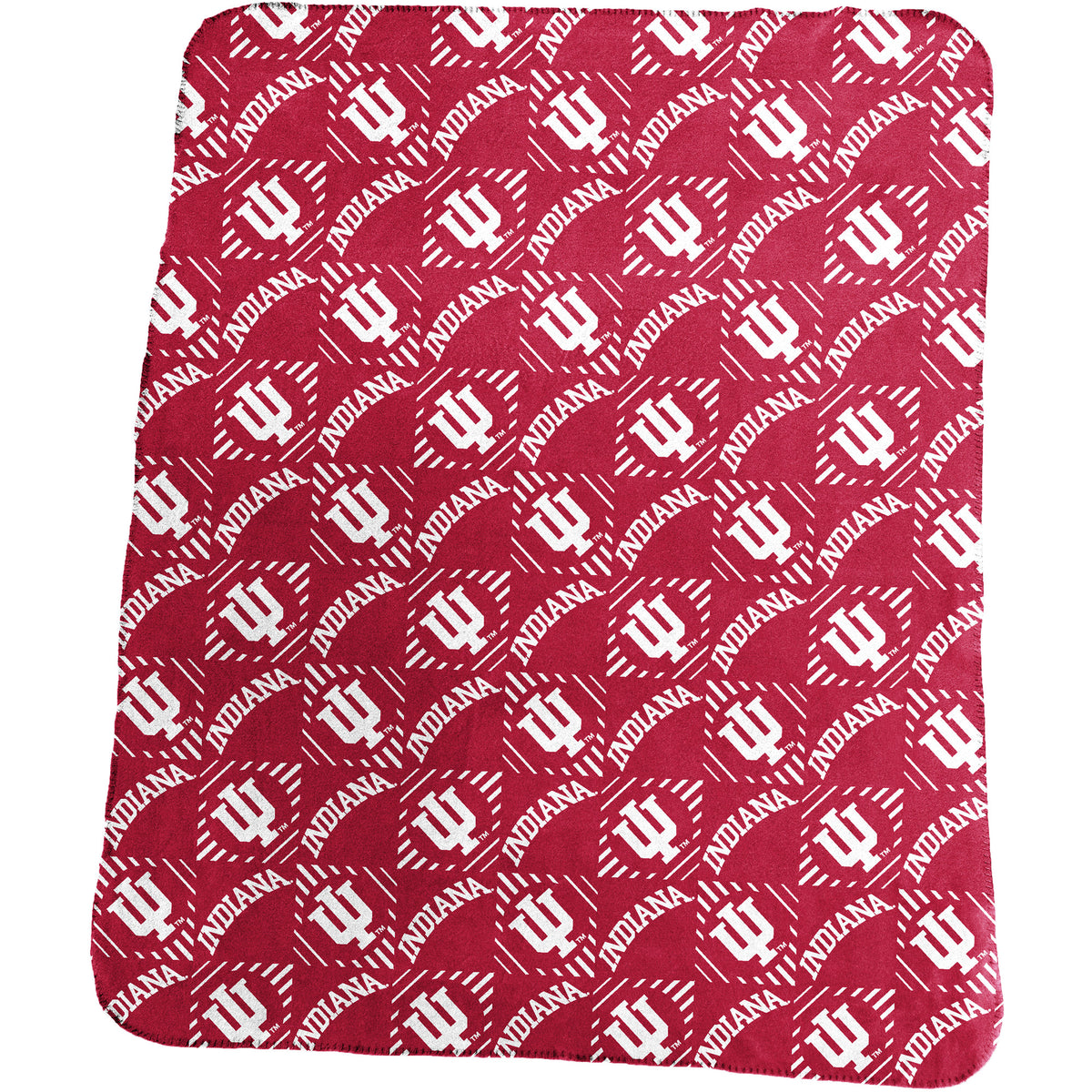 Indiana Hoosiers 60'' x 50'' Repeat Pattern Lightweight Throw Blanket