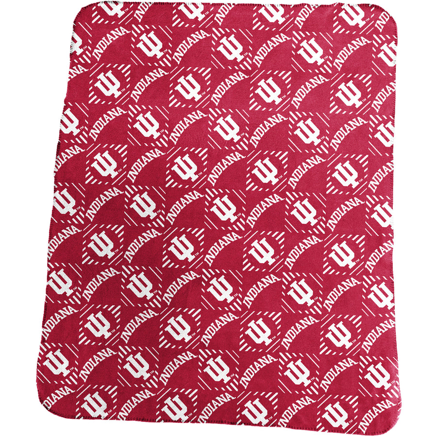 Indiana Hoosiers 60'' x 50'' Repeat Pattern Lightweight Throw Blanket