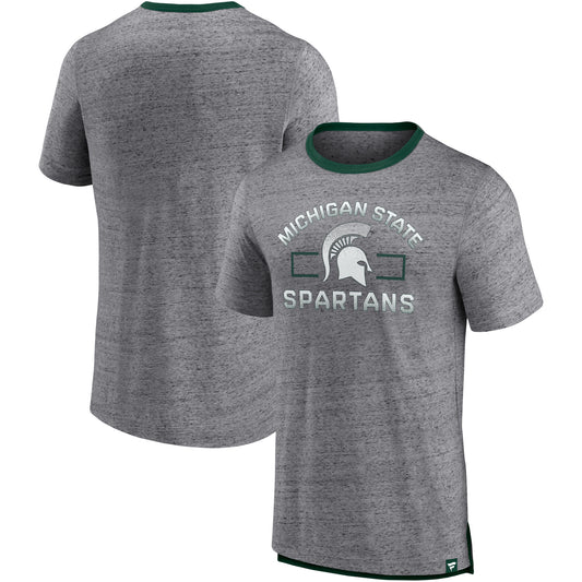 Men's Fanatics Heathered Gray Michigan State Spartans Personal Record T-Shirt