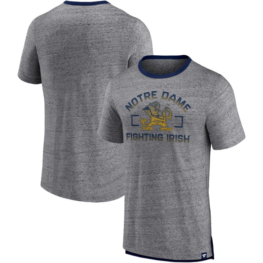 Men's Fanatics Heathered Gray Notre Dame Fighting Irish Personal Record T-Shirt