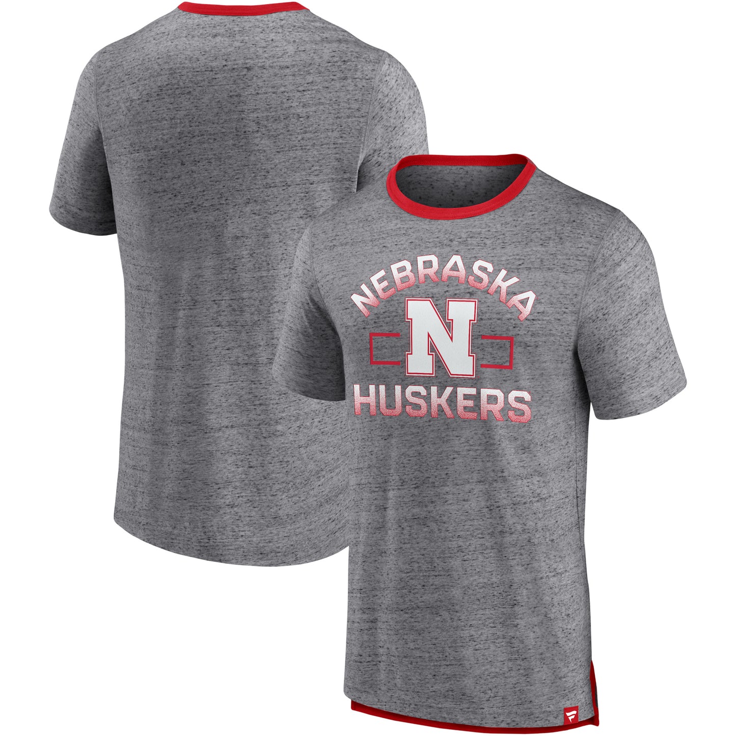 Men's Fanatics Heathered Gray Nebraska Huskers Personal Record T-Shirt