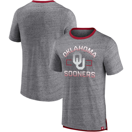 Men's Fanatics Heathered Gray Oklahoma Sooners Personal Record T-Shirt