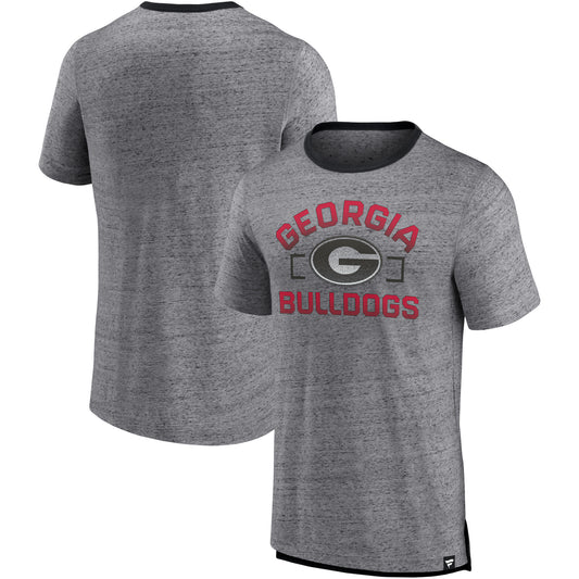 Men's Fanatics Heathered Gray Georgia Bulldogs Personal Record T-Shirt