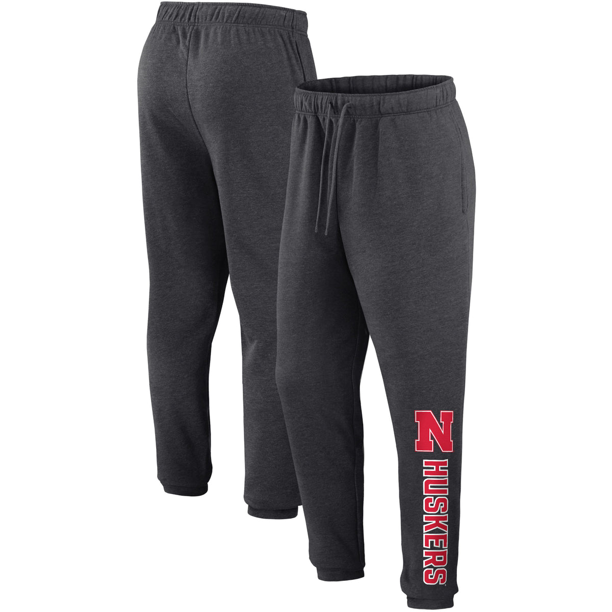 Men’s Heather Charcoal Nebraska Huskers Dasher Pants