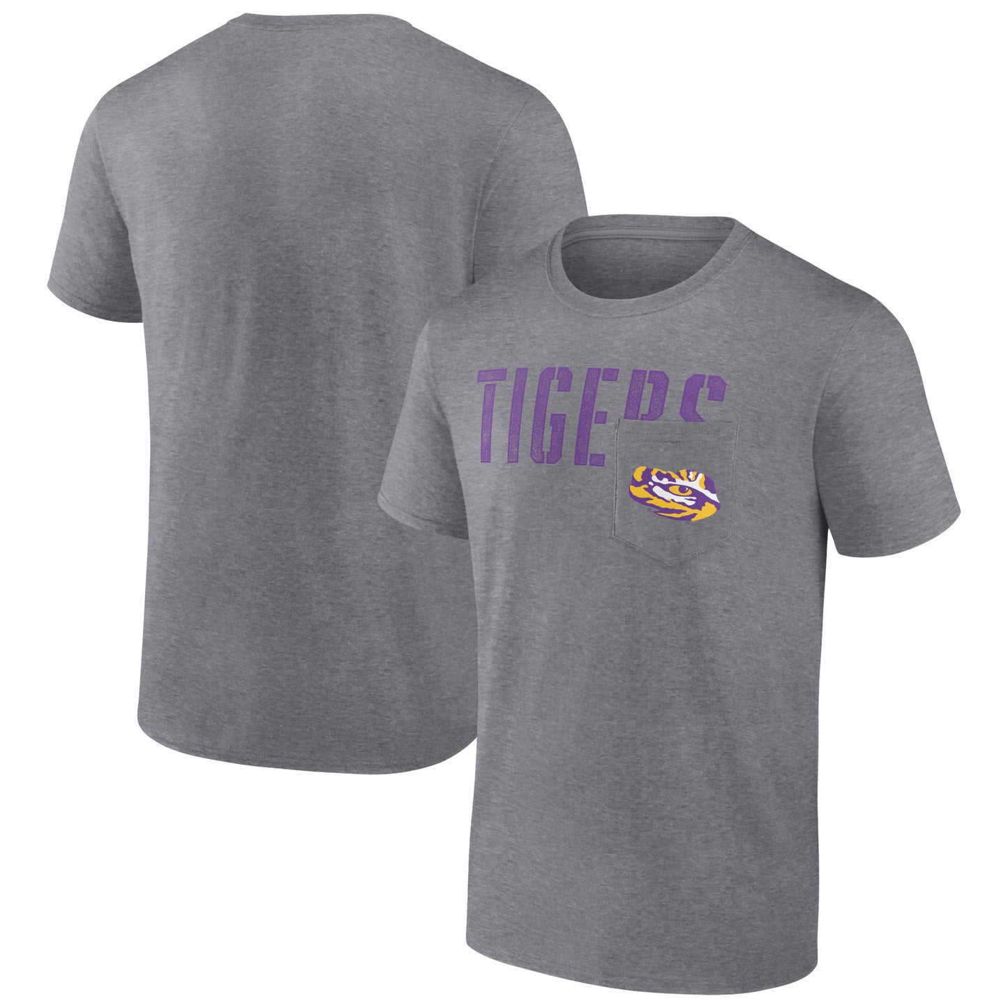 Men’s Heather Gray LSU Tigers T-Shirt