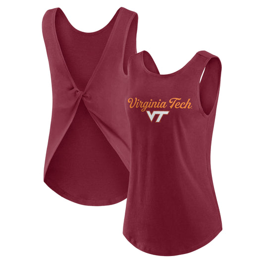 Women's Fanatics Maroon Virginia Tech Hokies Power Play Tank Top