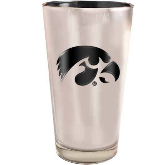 Iowa Hawkeyes 16oz. Electroplated Pint Glass