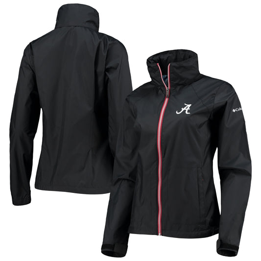 Women's Columbia Black Alabama Crimson Tide Switchback Full-Zip Hoodie Jacket