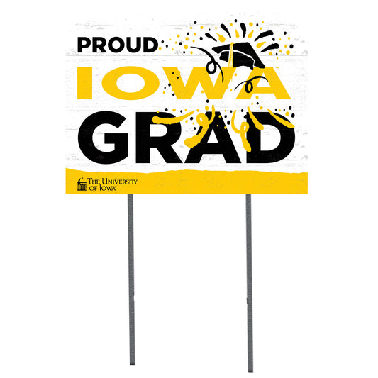 Iowa Hawkeyes 18'' x 24'' Proud Grad Yard Sign