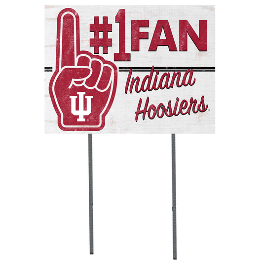 Indiana Hoosiers 18'' x 24'' #1 Fan Yard Sign