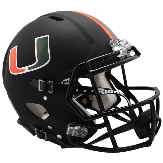 Miami Hurricanes Riddell Nights Speed Authentic Helmet