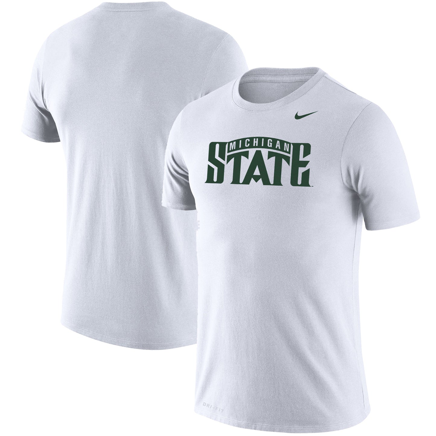 Men's Nike White Michigan State Spartans School Logo Legend Performance T-Shirt