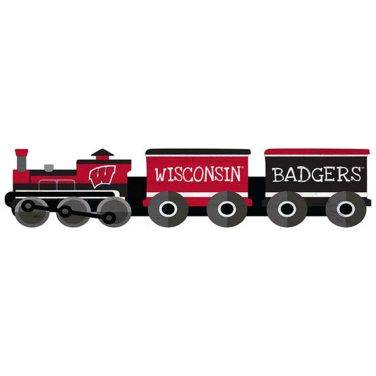 Wisconsin Badgers 6'' x 24'' Train Cutout Sign