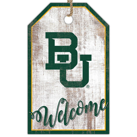 Baylor Bears 11'' x 19'' Welcome Team Tag Sign