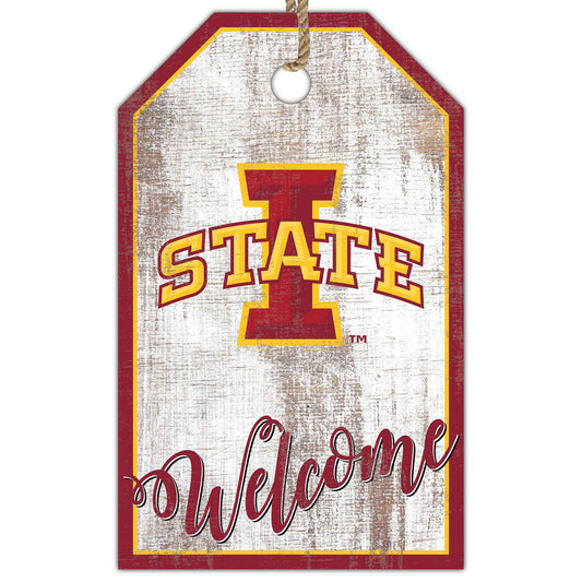 Iowa State Cyclones 11'' x 19'' Welcome Team Tag Sign