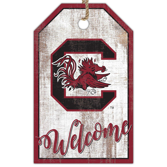 South Carolina Gamecocks 11'' x 19'' Welcome Team Tag Sign