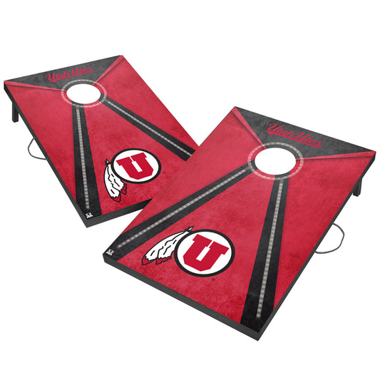 Utah Utes 2' x 3' LED Cornhole Board Set