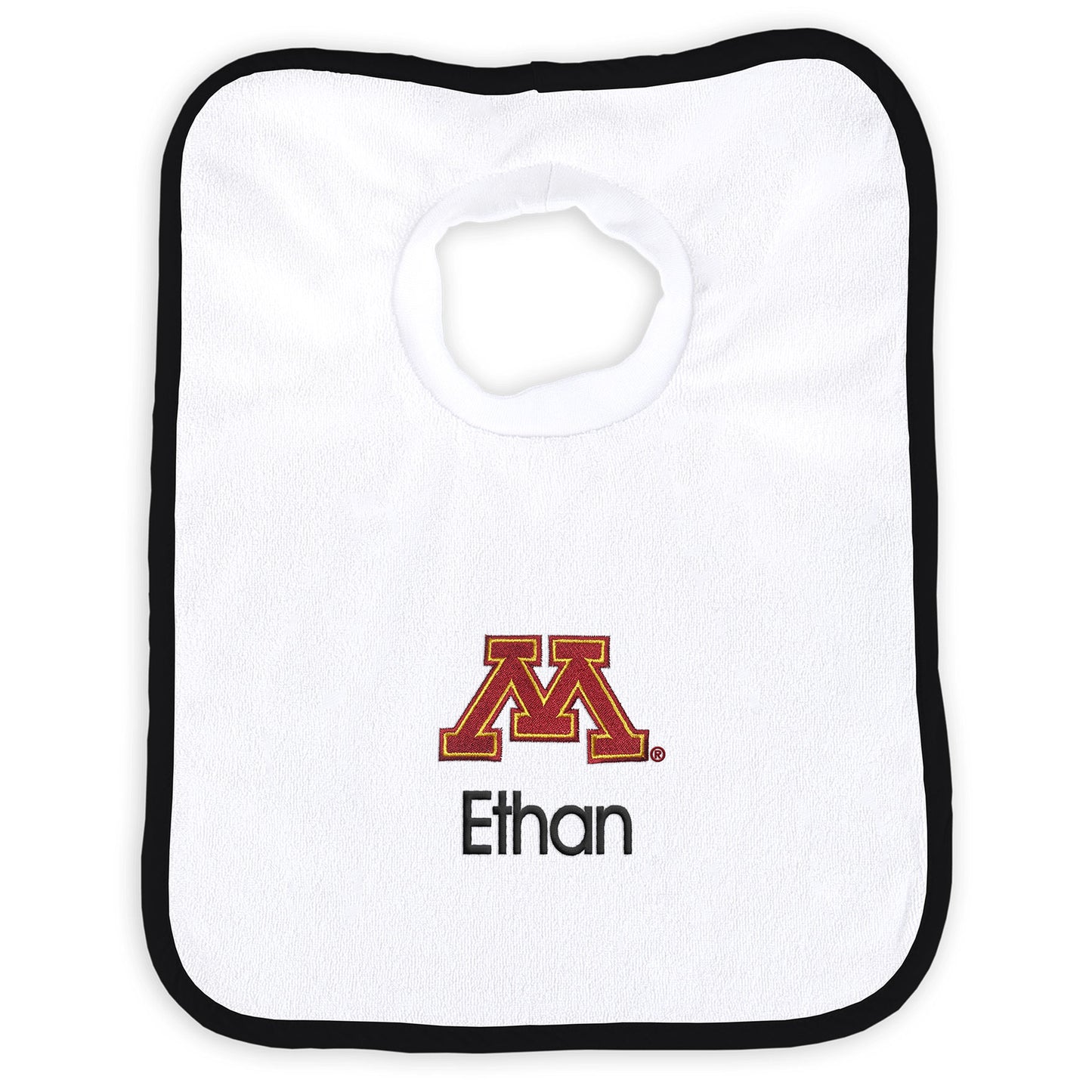 Infant White Minnesota Golden Gophers 14'' x 11'' Personalized Pullover Bib