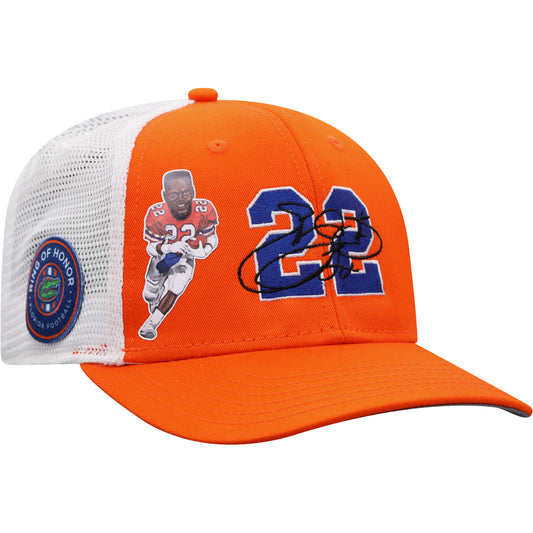 Men's Top of the World Emmitt Smith Orange/White Florida Gators Ring of Honor Trucker Snapback Hat