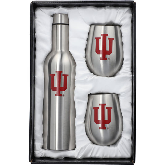 Indiana Hoosiers 28oz. Stainless Steel Bottle & 12oz. Tumblers Set