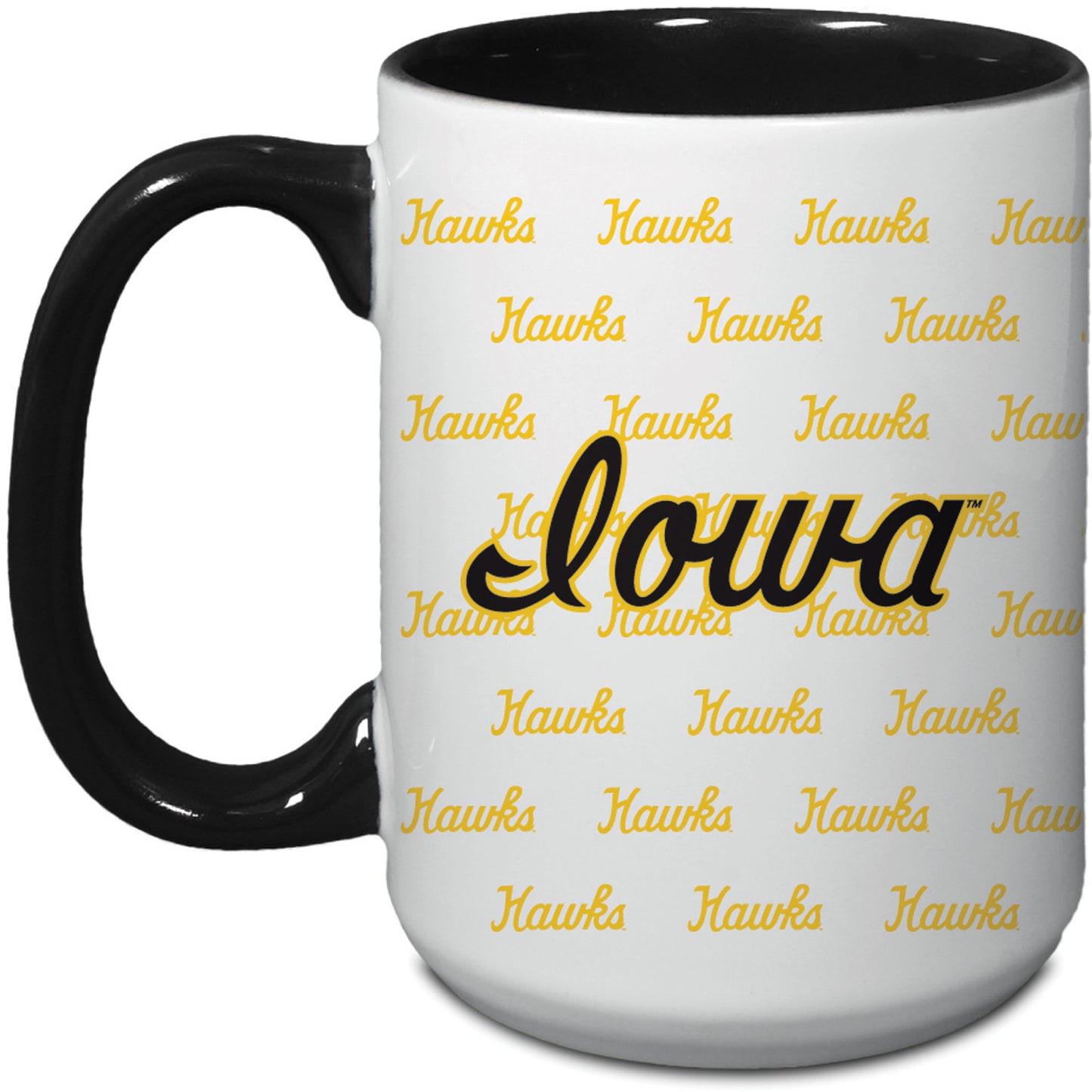 Iowa Hawkeyes 15oz. Vintage Repeat Java Mug