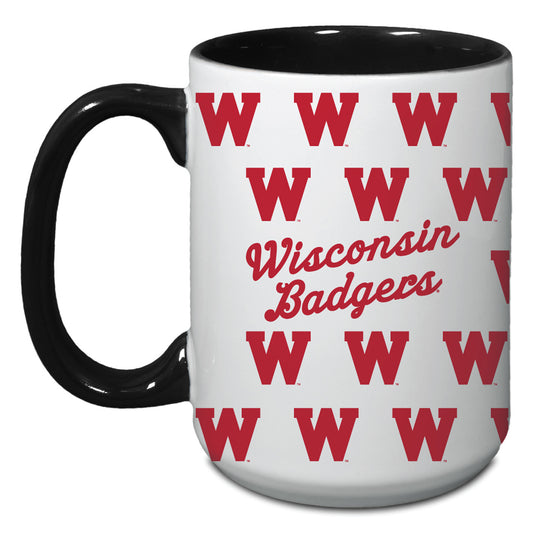 Wisconsin Badgers 15oz. Vintage Repeat Java Mug