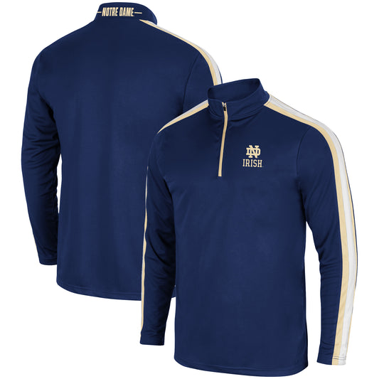 Men's Colosseum Navy Notre Dame Fighting Irish 1955 Quarter-Zip Jacket