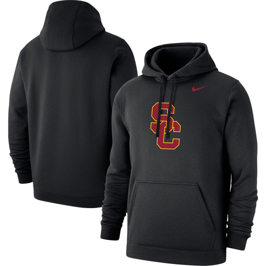 Men's Nike Black USC Trojans Logo Club Pullover Hoodie