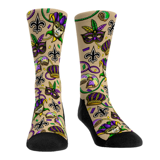 Rock Em Socks New Orleans Saints Localized Crew Socks